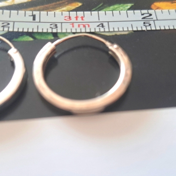 925 Sterling silver hoop earrings - Picture 3 of 8